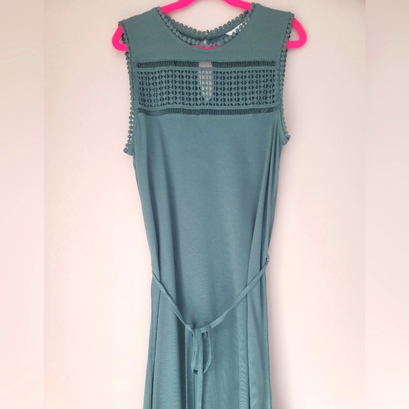 NWOT H&M Womens' Midi Dress, Sage Green, Size XS - Picture 8 of 11